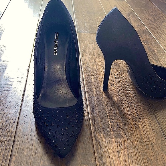 Call it spring black heels - Picture 2 of 6